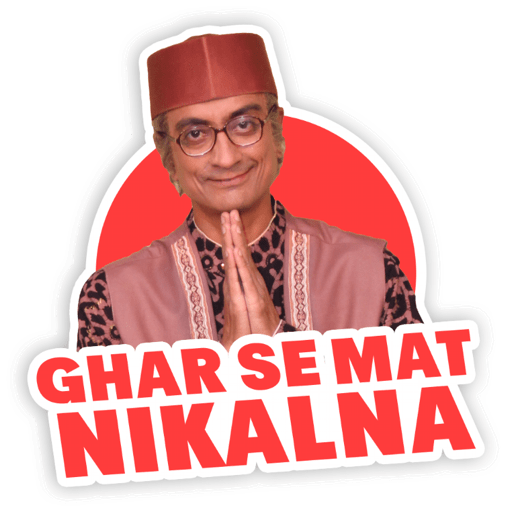 TMKOC Corona Stickers