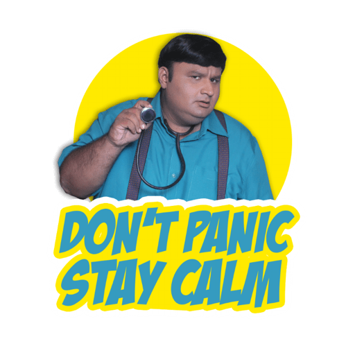 TMKOC Corona Stickers